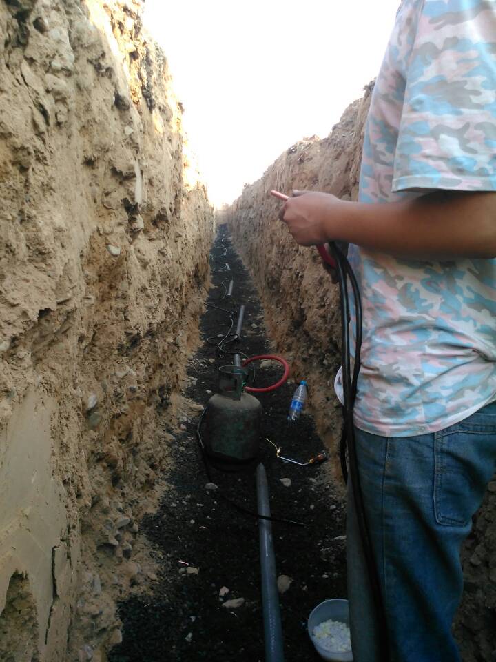 弘坤公司-寧夏高硅鑄鐵陽(yáng)極地床施工